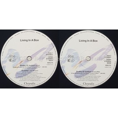 Living In A Box - Scales Of Justice • 12" Vinyl Maxi • EX - Labyrinth Music