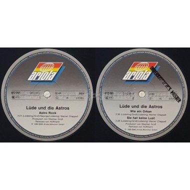Lüde Und Die Astros - Astro Rock • 12" Vinyl Maxi • EX - Labyrinth Music