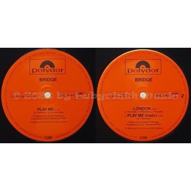 Bridge - Play Me • 12" Vinyl Maxi • EX - Labyrinth Music