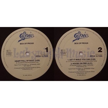 Box Of Frogs - Heart Full Of Soul • 12" Vinyl Maxi - Labyrinth Music