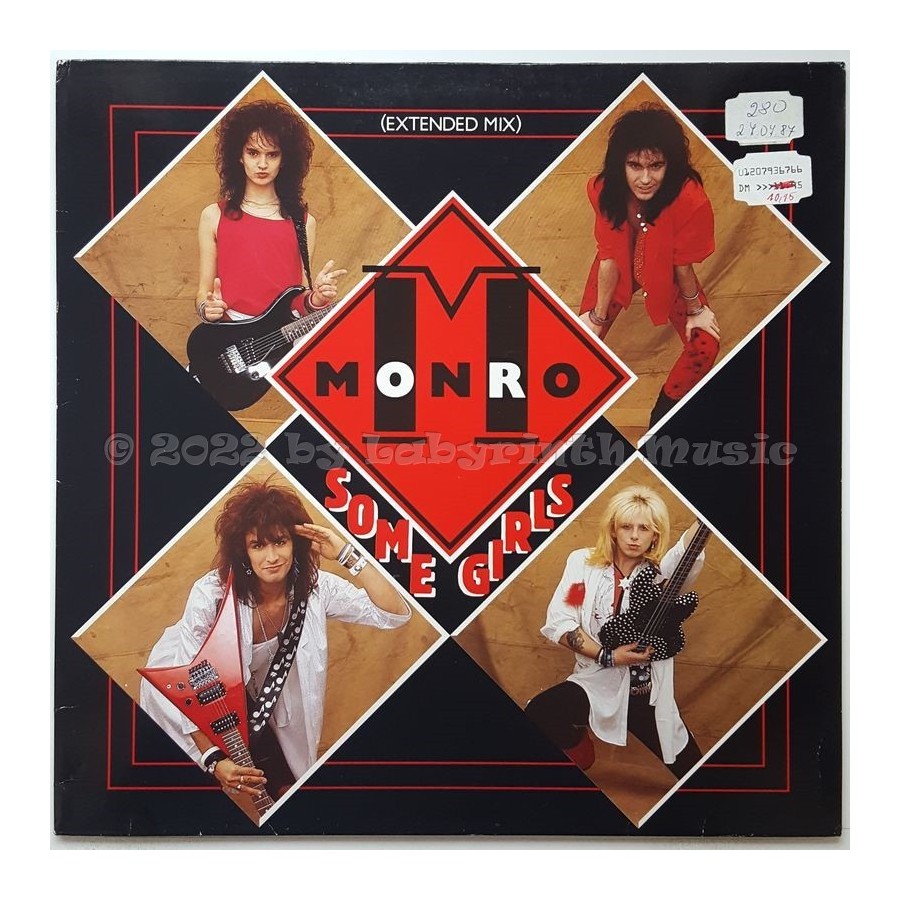 Monro - Some Girls • 12" Vinyl Maxi • EX - Labyrinth Music