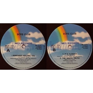 Boys Club - I Remember Holding You • 12" Vinyl Maxi • EX - Labyrinth Music