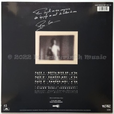 Pierre Cosso - Gotta Give Up • 12" Vinyl Maxi • NM - Labyrinth Music