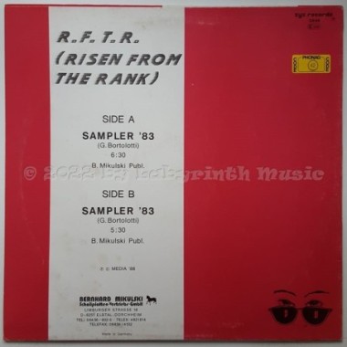 R.F.T.R. (Risen From The Rank) - Sampler '83 • 12" Vinyl Maxi • EX - Labyrinth Music