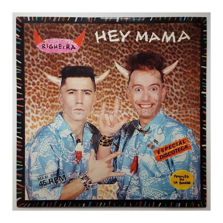 Righeira - Hey Mama • 12" Vinyl Maxi • NM - Labyrinth Music