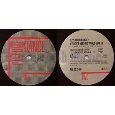 Boys From Brazil - We Don't Need No World War Iii • 12" Vinyl Maxi - Labyrinth Music