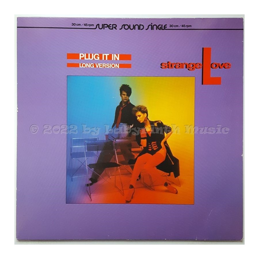 Strange Love - Plug It In • 12" Vinyl Maxi • EX - Labyrinth Music