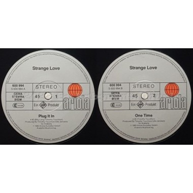 Strange Love - Plug It In • 12" Vinyl Maxi • EX - Labyrinth Music