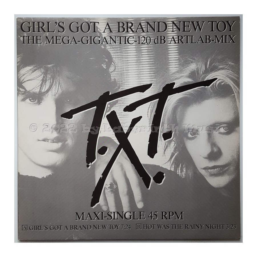 T.X.T. - Girl's Got A Brand New Toy • 12" Vinyl Maxi • NM - Labyrinth Music
