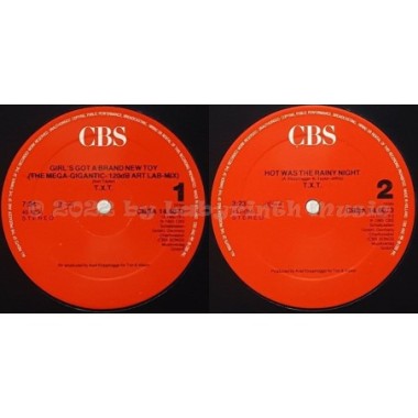 T.X.T. - Girl's Got A Brand New Toy • 12" Vinyl Maxi • NM - Labyrinth Music