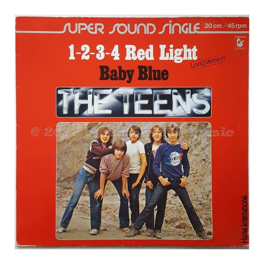The Teens - 1-2-3-4 Red Light • 12" Vinyl Maxi - Labyrinth Music