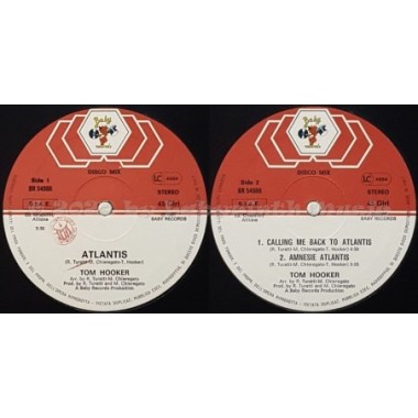 Tom Hooker - Atlantis • 12" Vinyl Maxi • NM - Labyrinth Music