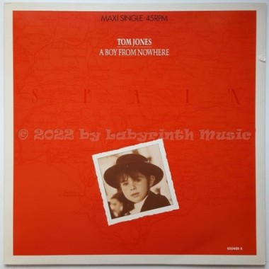 Tom Jones - A Boy From Nowhere • 12" Vinyl Maxi • EX - Labyrinth Music