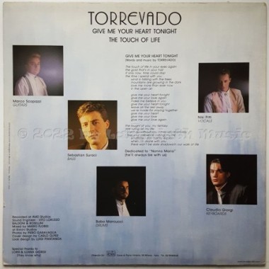 Torrevado - Give Me Your Heart Tonight • 12" Vinyl Maxi • EX - Labyrinth Music