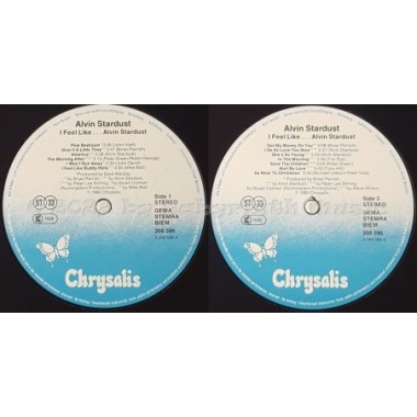 Alvin Stardust - I Feel Like • 12" Vinyl LP • MINT - Labyrinth Music