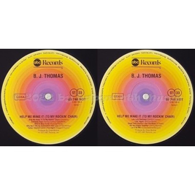 B.J. Thomas - Help Me Make It (To My Rockin' Chair) • 12" Vinyl LP • MINT - Labyrinth Music