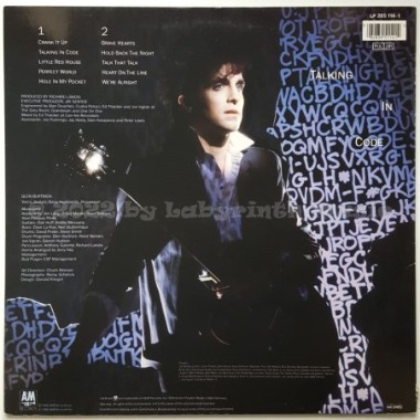 Glen Burtnick - Talking In Code • 12" Vinyl LP • EX - Labyrinth Music