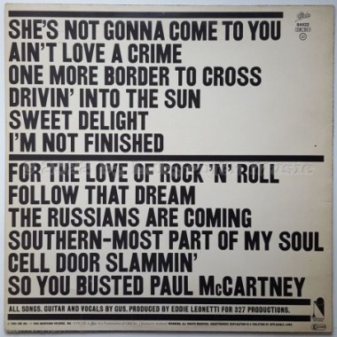 Gus - Convicted • 12" Vinyl LP - Labyrinth Music