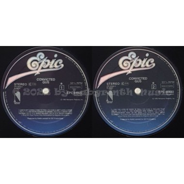 Gus - Convicted • 12" Vinyl LP - Labyrinth Music