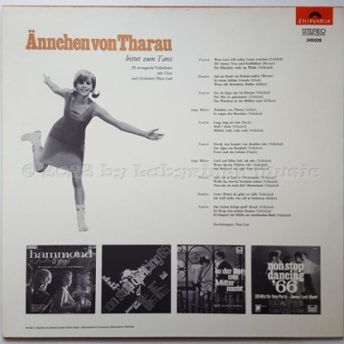Hans Last Chor Und Orchester - Ännchen Von Tharau Bittet Zum Tanz • 12" Vinyl LP • NM - Labyrinth Music