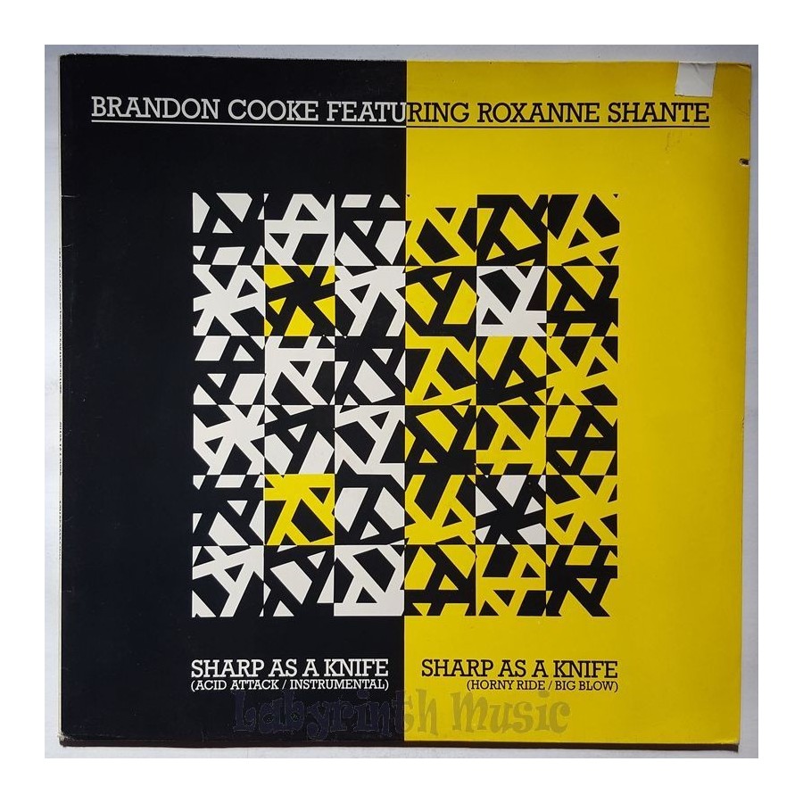 Brandon Cooke Feat. Roxanne Shante - Sharp As A Knife • 12" Vinyl Maxi - Labyrinth Music