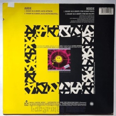 Brandon Cooke Feat. Roxanne Shante - Sharp As A Knife • 12" Vinyl Maxi - Labyrinth Music