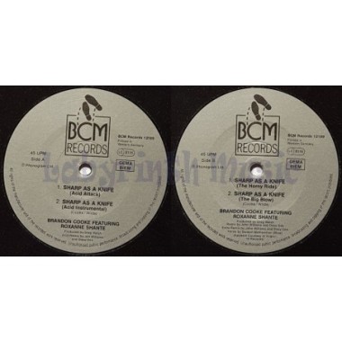 Brandon Cooke Feat. Roxanne Shante - Sharp As A Knife • 12" Vinyl Maxi - Labyrinth Music