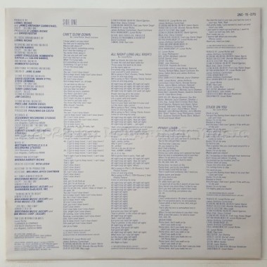 Lionel Richie - Can't Slow Down • 12" Vinyl LP • EX - Labyrinth Music