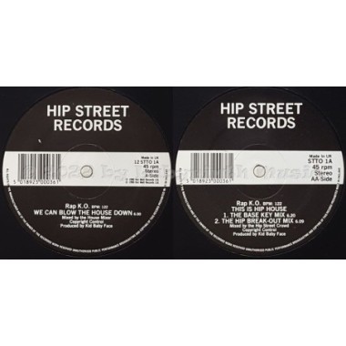Rap K.O. - We Can Blow The House Down • 12" Vinyl Maxi - Labyrinth Music