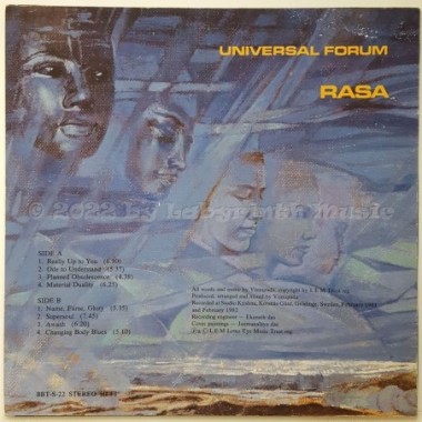 Rasa - Universal Forum • 12" Vinyl LP • EX - Labyrinth Music