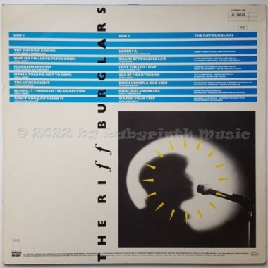 The Riffburglars - Swag • 12" Vinyl LP • EX - Labyrinth Music