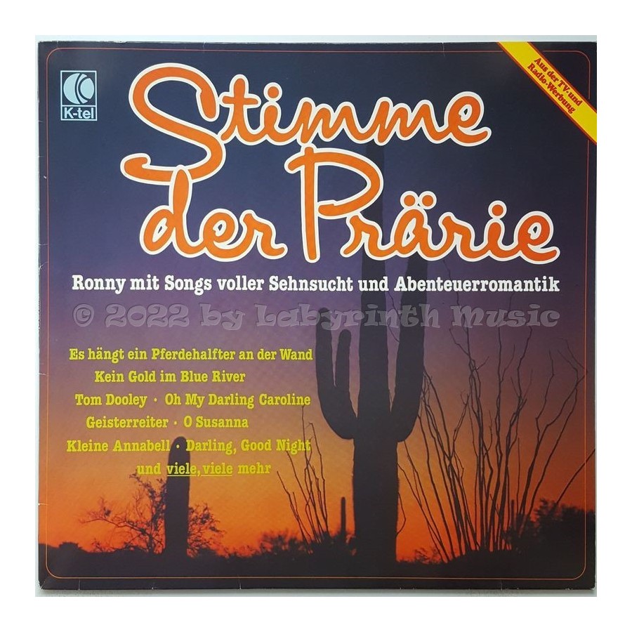 Ronny - Stimme Der Prärie • 12" Vinyl LP • EX - Labyrinth Music