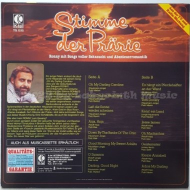 Ronny - Stimme Der Prärie • 12" Vinyl LP • EX - Labyrinth Music