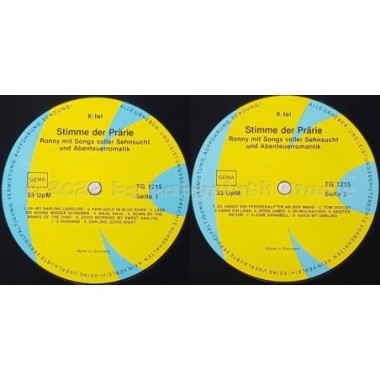 Ronny - Stimme Der Prärie • 12" Vinyl LP • EX - Labyrinth Music