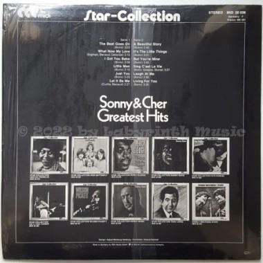 Sonny & Cher - Greatest Hits • 12" Vinyl LP • EX - Labyrinth Music