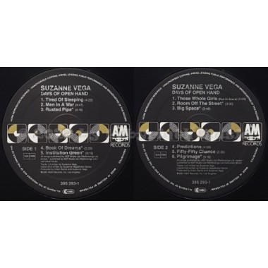 Suzanne Vega - Days Of Open Hand • 12" Vinyl LP • MINT - Labyrinth Music