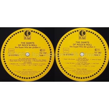 Various - The Giants Of Rock'n Roll • 12" Vinyl LP - Labyrinth Music