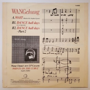 Wang Chung - Wait • Remix • 12" Vinyl Maxi • EX - Labyrinth Music