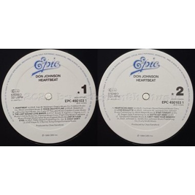 Don Johnson - Heartbeat • 12" Vinyl LP • MINT - Labyrinth Music