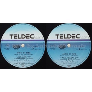 Frank Duval & Orchestra - Angel Of Mine • 12" Vinyl LP • EX - Labyrinth Music