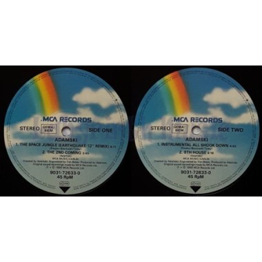 Adamski - The Space Jungle • Earthquake Remix • 12" Vinyl Maxi • NM - Labyrinth Music