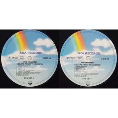 Jan Hammer - Escape From Television • 12" Vinyl LP • MINT - Labyrinth Music