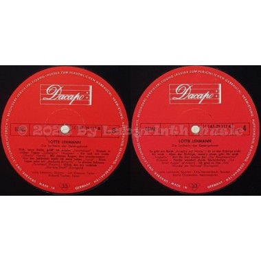 Lotte Lehmann - Die Lyrikerin Der Gesangskunst • 12" Vinyl LP • MINT - Labyrinth Music