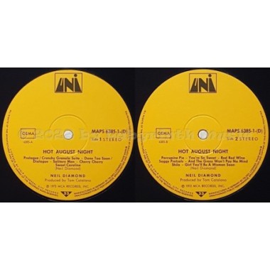 Neil Diamond - Hot August Night • 12" Vinyl LP • MINT - Labyrinth Music