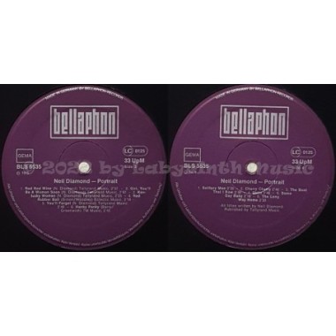 Neil Diamond - Portrait • 12" Vinyl LP • MINT - Labyrinth Music