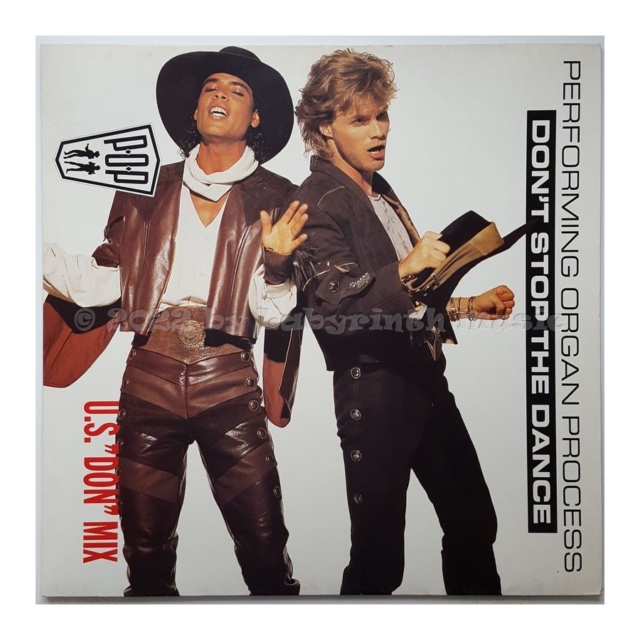 Performing Organ Process - Don't Stop The Dance • U.S. Don Mix • 12" Vinyl Maxi • EX - Labyrinth Music