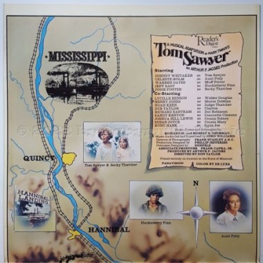 Richard M. Sherman & Robert B. Sherman - Tom Sawyer Original Motion Picture Soundtrack • 12" Vinyl LP • EX - Labyrinth Music