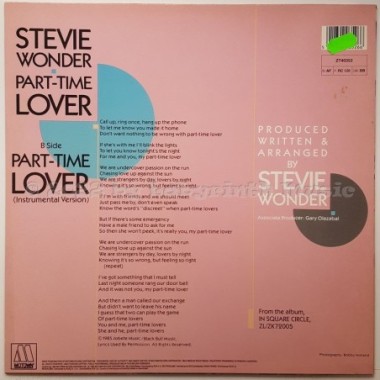 Stevie Wonder - Part-Time Lover • 12" Vinyl Maxi • MINT - Labyrinth Music