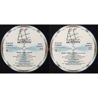Stevie Wonder - Part-Time Lover • 12" Vinyl Maxi • MINT - Labyrinth Music