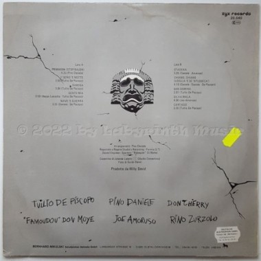 Tullio De Piscopo - Acqua E Viento • 12" Vinyl LP - Labyrinth Music